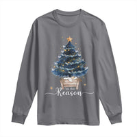 Nativity Scene Long Sleeve Shirt Jesus Reason Tis The Season Christian Christmas Tree - Wonder Print Shop
