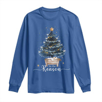 Nativity Scene Long Sleeve Shirt Jesus Reason Tis The Season Christian Christmas Tree - Wonder Print Shop