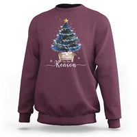 Nativity Scene Sweatshirt Jesus Reason Tis The Season Christian Christmas Tree - Wonder Print Shop