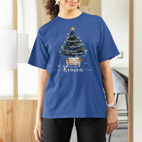 Nativity Scene T Shirt For Women Jesus Reason Tis The Season Christian Christmas Tree - Wonder Print Shop