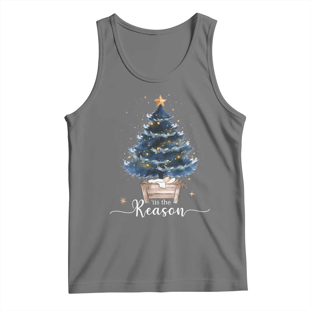 Nativity Scene Tank Top Jesus Reason Tis The Season Christian Christmas Tree - Wonder Print Shop