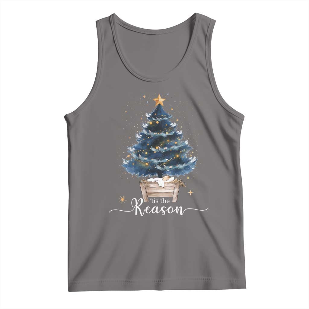 Nativity Scene Tank Top Jesus Reason Tis The Season Christian Christmas Tree - Wonder Print Shop