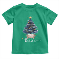 Nativity Scene Toddler T Shirt Jesus Reason Tis The Season Christian Christmas Tree - Wonder Print Shop
