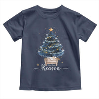 Nativity Scene Toddler T Shirt Jesus Reason Tis The Season Christian Christmas Tree - Wonder Print Shop