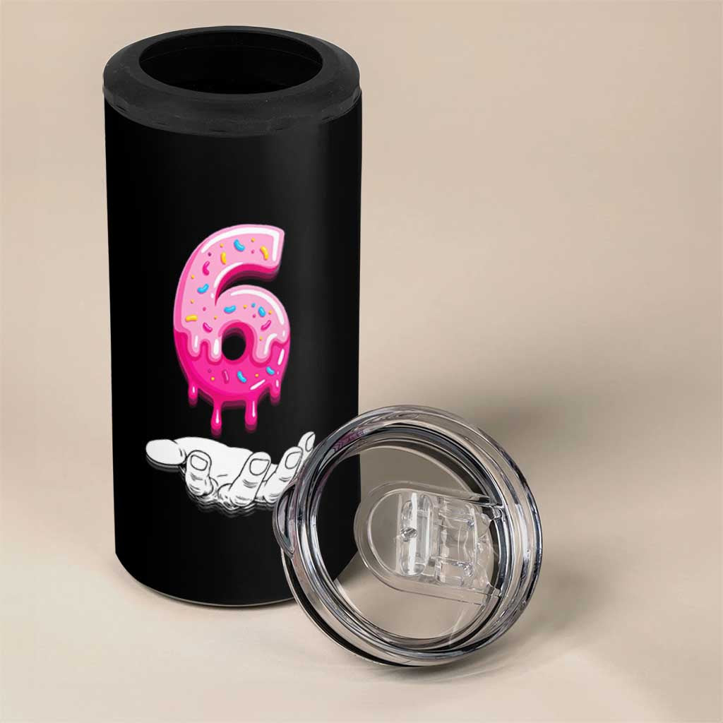Funny 67 Six Seven Meme Couple Matching 4 in 1 Can Cooler Tumbler Number 6 Baseball Ice Cream Drip - Wonder Print Shop