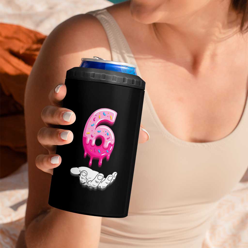 Funny 67 Six Seven Meme Couple Matching 4 in 1 Can Cooler Tumbler Number 6 Baseball Ice Cream Drip - Wonder Print Shop