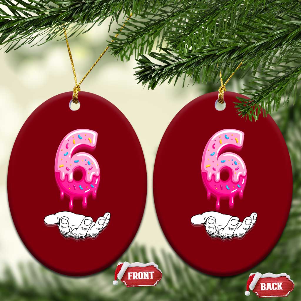 Funny 67 Six Seven Meme Couple Matching Ceramic Ornament Number 6 Baseball Ice Cream Drip - Wonder Print Shop