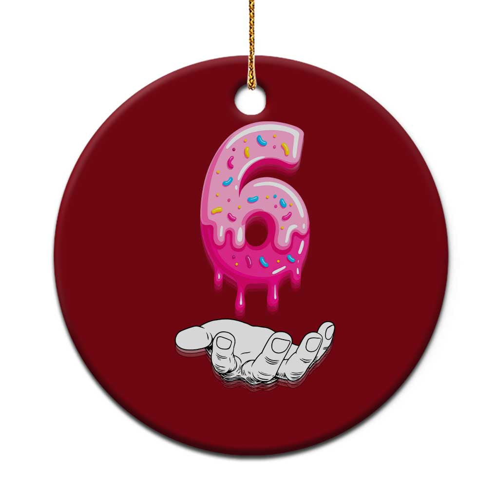 Funny 67 Six Seven Meme Couple Matching Ceramic Ornament Number 6 Baseball Ice Cream Drip - Wonder Print Shop