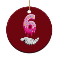 Funny 67 Six Seven Meme Couple Matching Ceramic Ornament Number 6 Baseball Ice Cream Drip - Wonder Print Shop