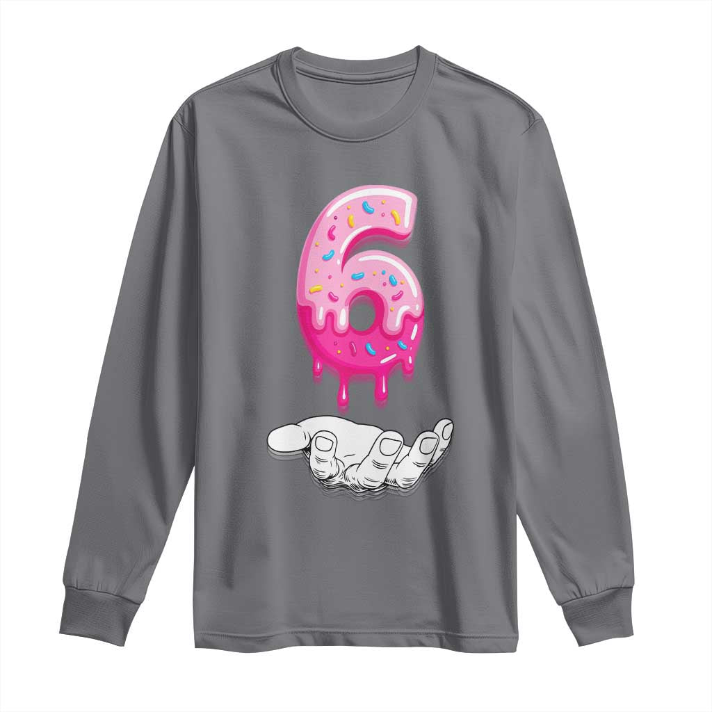 Funny 67 Six Seven Meme Couple Matching Long Sleeve Shirt Number 6 Baseball Ice Cream Drip - Wonder Print Shop