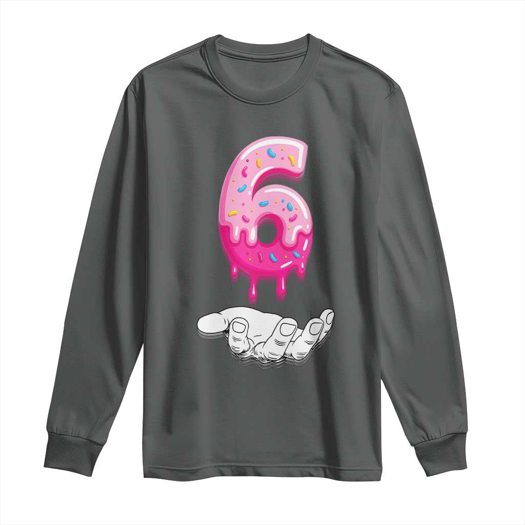 Funny 67 Six Seven Meme Couple Matching Long Sleeve Shirt Number 6 Baseball Ice Cream Drip - Wonder Print Shop