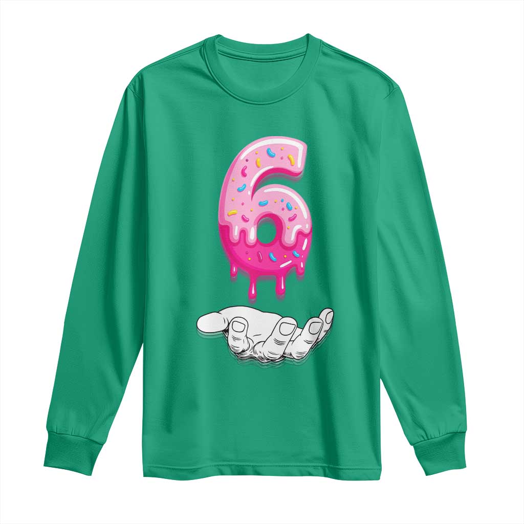 Funny 67 Six Seven Meme Couple Matching Long Sleeve Shirt Number 6 Baseball Ice Cream Drip - Wonder Print Shop