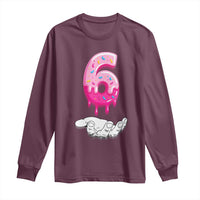 Funny 67 Six Seven Meme Couple Matching Long Sleeve Shirt Number 6 Baseball Ice Cream Drip - Wonder Print Shop