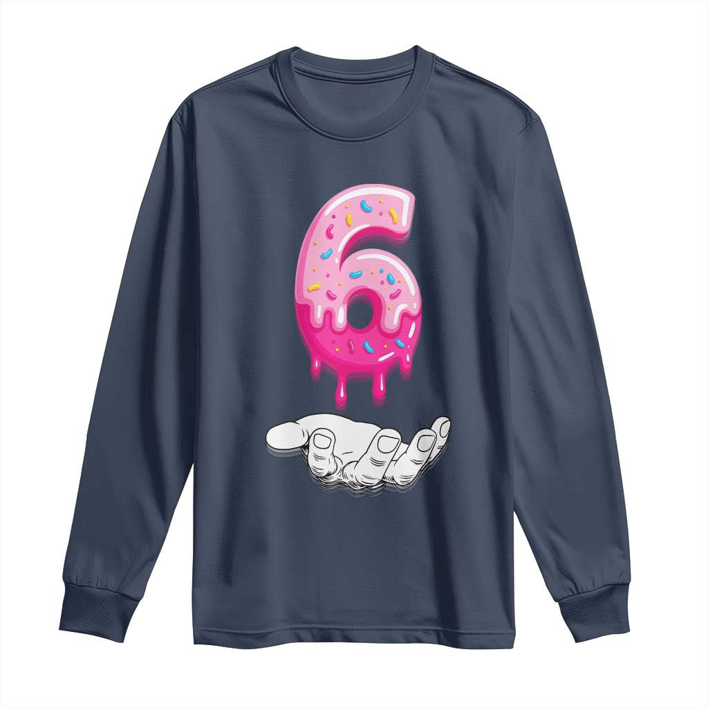 Funny 67 Six Seven Meme Couple Matching Long Sleeve Shirt Number 6 Baseball Ice Cream Drip - Wonder Print Shop