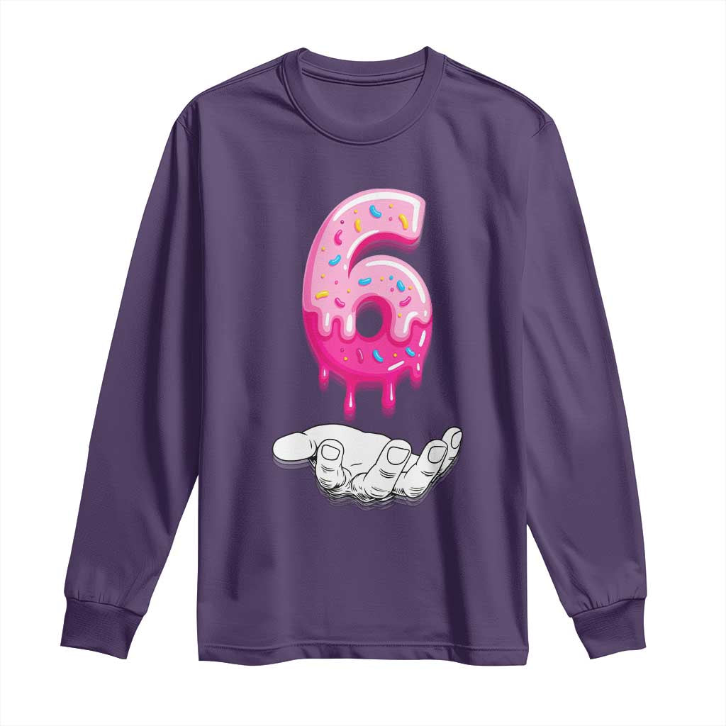 Funny 67 Six Seven Meme Couple Matching Long Sleeve Shirt Number 6 Baseball Ice Cream Drip - Wonder Print Shop