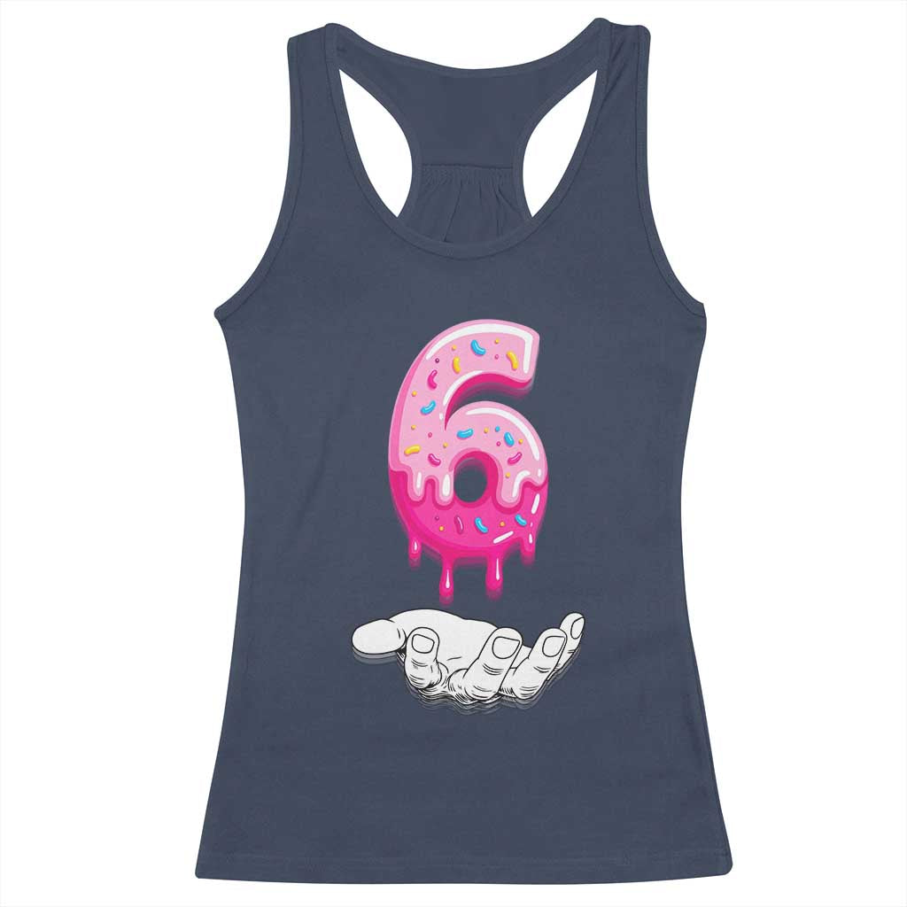 Funny 67 Six Seven Meme Couple Matching Racerback Tank Top Number 6 Baseball Ice Cream Drip - Wonder Print Shop