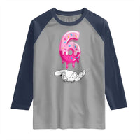 Funny 67 Six Seven Meme Couple Matching Raglan Shirt Number 6 Baseball Ice Cream Drip - Wonder Print Shop