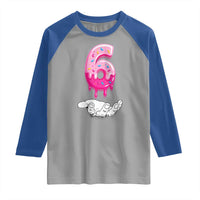 Funny 67 Six Seven Meme Couple Matching Raglan Shirt Number 6 Baseball Ice Cream Drip - Wonder Print Shop