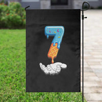 Funny 67 Six Seven Meme Couple Matching Garden Flag Number 7 Baseball Ice Cream Drip - Wonder Print Shop