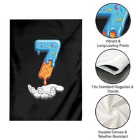 Funny 67 Six Seven Meme Couple Matching Garden Flag Number 7 Baseball Ice Cream Drip - Wonder Print Shop