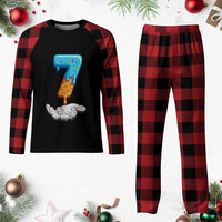 Funny 67 Six Seven Meme Couple Matching Plaid Pajama Set Number 7 Baseball Ice Cream Drip - Wonder Print Shop
