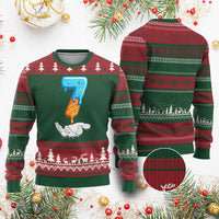 Funny 67 Six Seven Meme Couple Matching Ugly Christmas Sweater Number 7 Baseball Ice Cream Drip - Wonder Print Shop