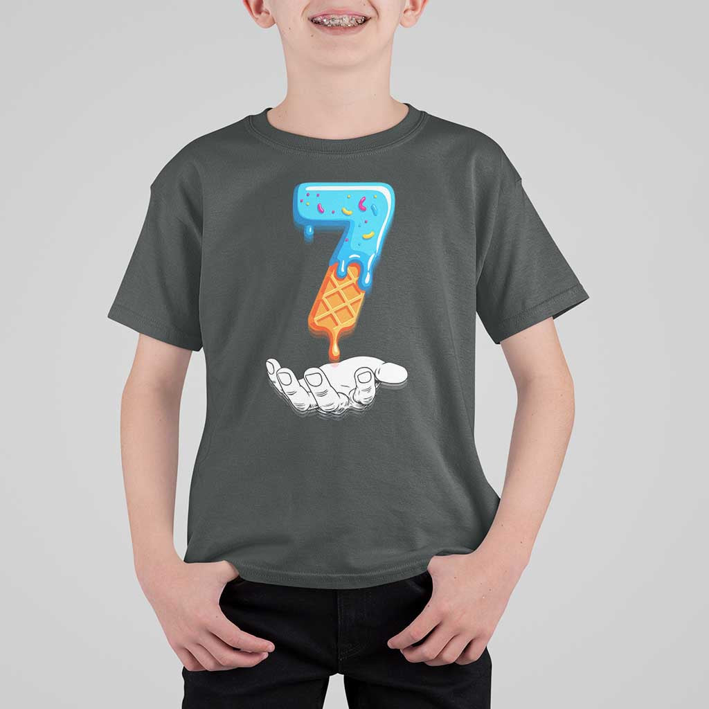 Funny 67 Six Seven Meme Couple Matching T Shirt For Kid Number 7 Baseball Ice Cream Drip - Wonder Print Shop