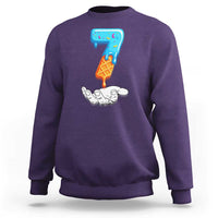 Funny 67 Six Seven Meme Couple Matching Sweatshirt Number 7 Baseball Ice Cream Drip - Wonder Print Shop