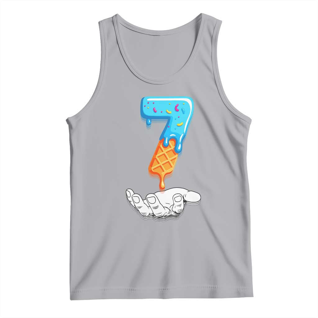 Funny 67 Six Seven Meme Couple Matching Tank Top Number 7 Baseball Ice Cream Drip - Wonder Print Shop
