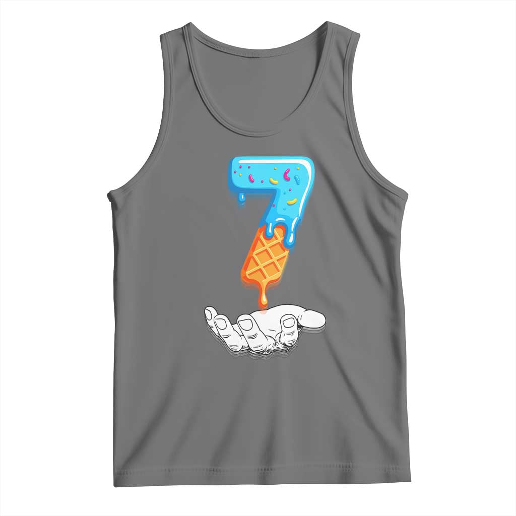 Funny 67 Six Seven Meme Couple Matching Tank Top Number 7 Baseball Ice Cream Drip - Wonder Print Shop