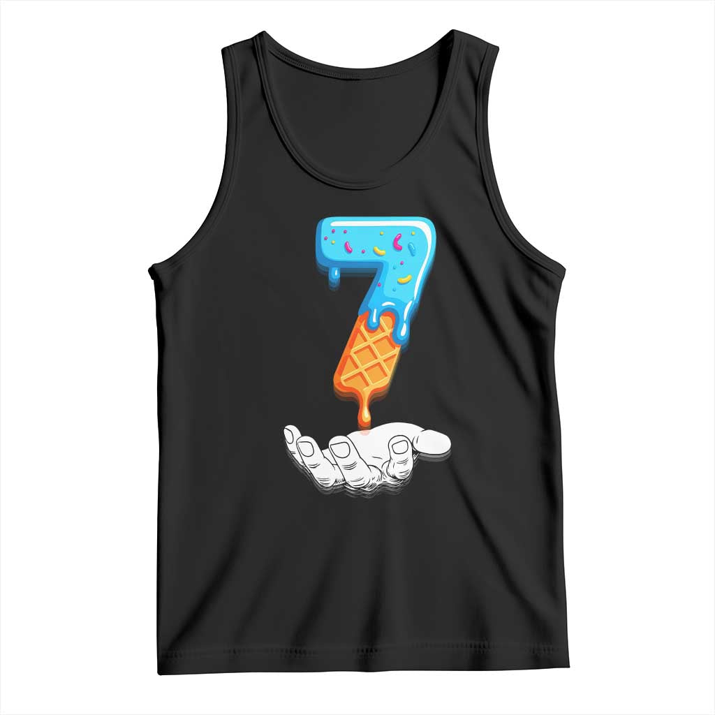 Funny 67 Six Seven Meme Couple Matching Tank Top Number 7 Baseball Ice Cream Drip - Wonder Print Shop
