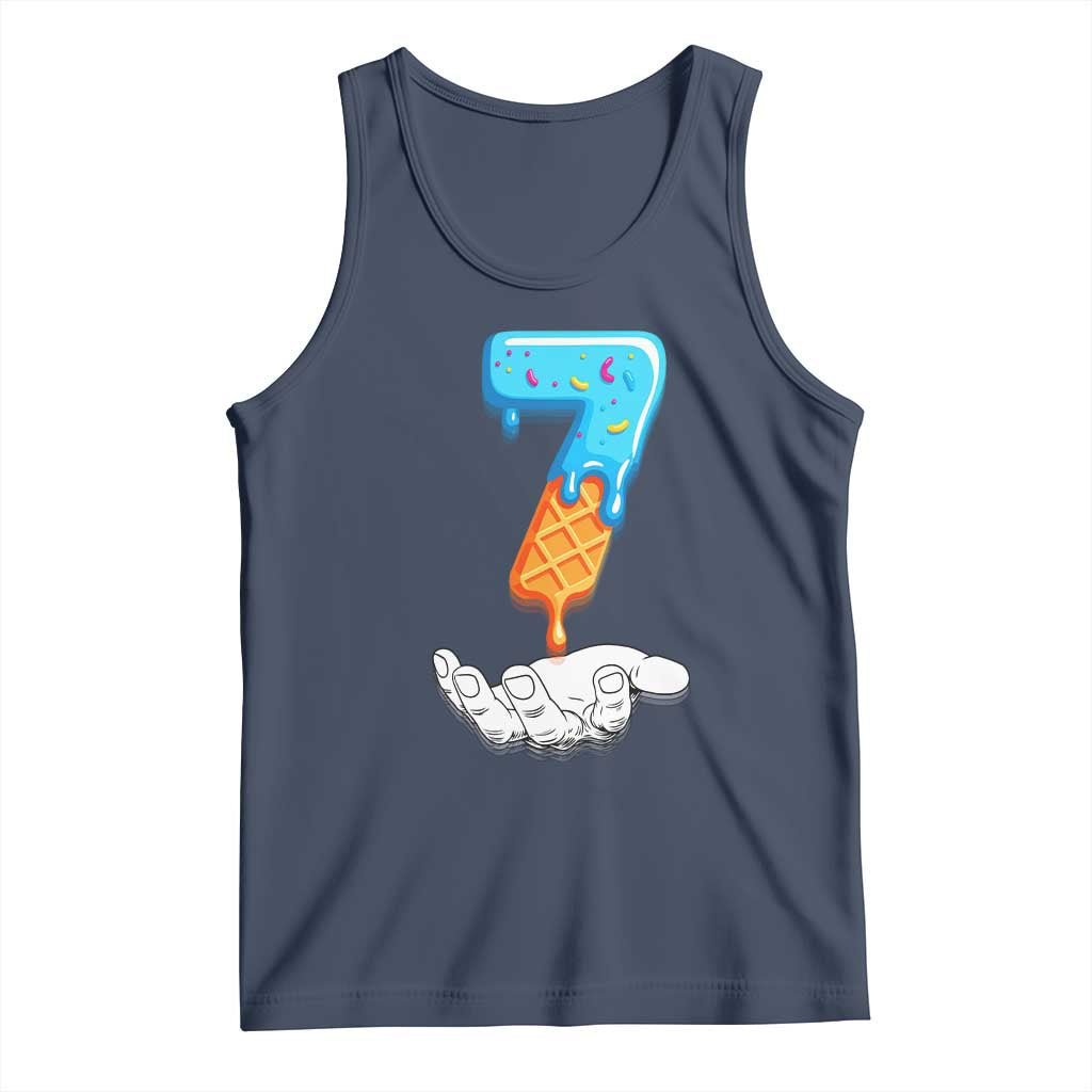 Funny 67 Six Seven Meme Couple Matching Tank Top Number 7 Baseball Ice Cream Drip - Wonder Print Shop
