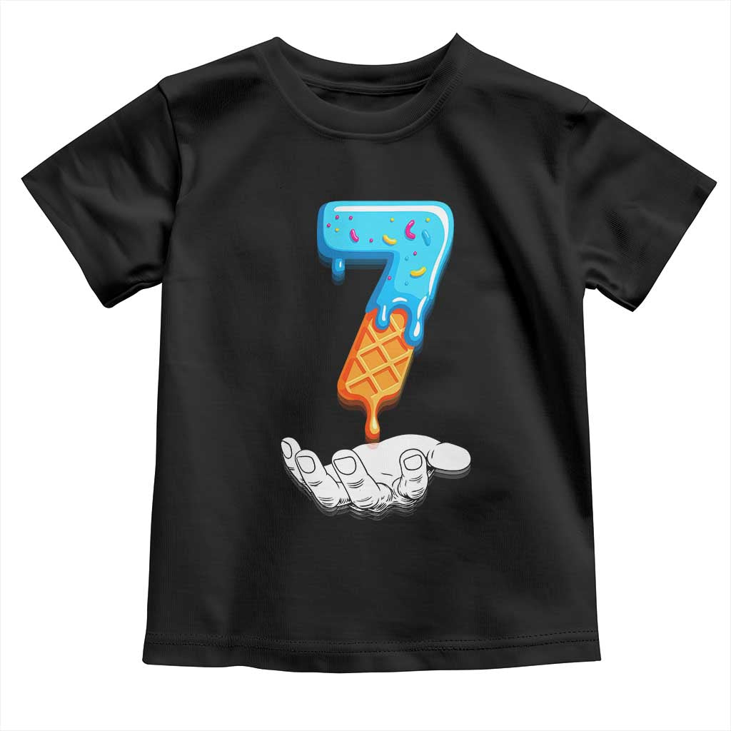 Funny 67 Six Seven Meme Couple Matching Toddler T Shirt Number 7 Baseball Ice Cream Drip - Wonder Print Shop