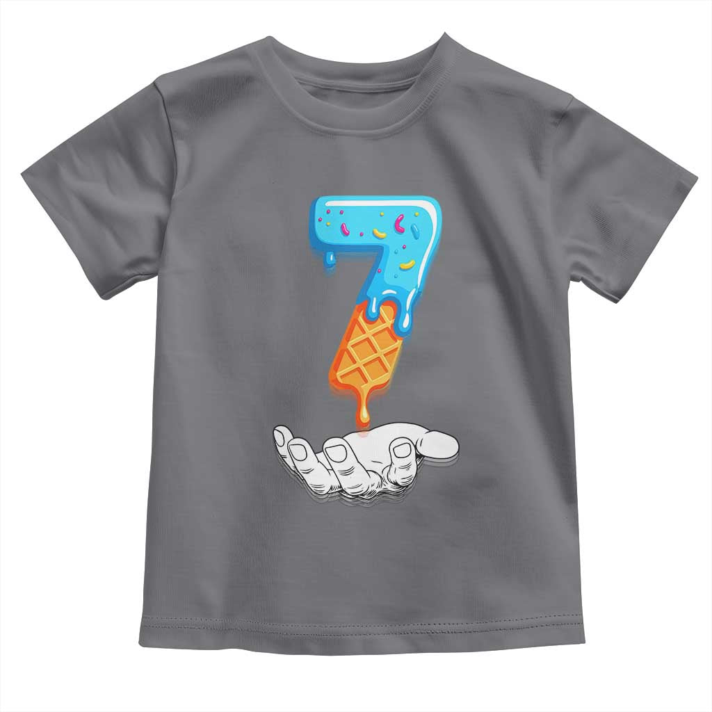 Funny 67 Six Seven Meme Couple Matching Toddler T Shirt Number 7 Baseball Ice Cream Drip - Wonder Print Shop