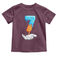Funny 67 Six Seven Meme Couple Matching Toddler T Shirt Number 7 Baseball Ice Cream Drip - Wonder Print Shop