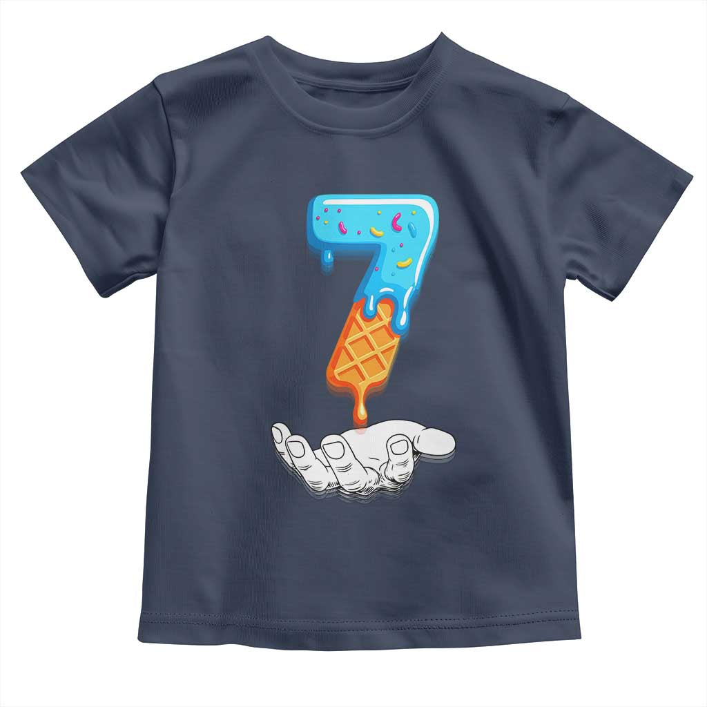 Funny 67 Six Seven Meme Couple Matching Toddler T Shirt Number 7 Baseball Ice Cream Drip - Wonder Print Shop