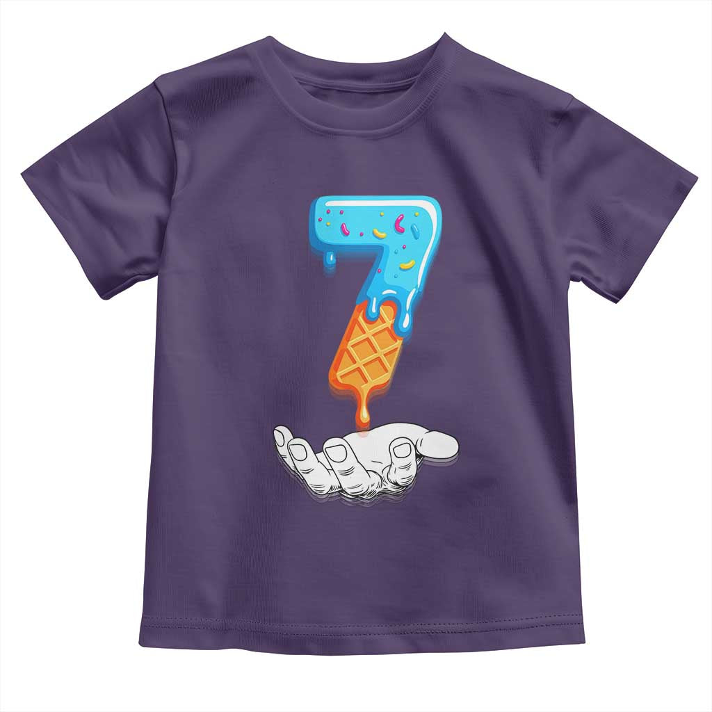 Funny 67 Six Seven Meme Couple Matching Toddler T Shirt Number 7 Baseball Ice Cream Drip - Wonder Print Shop