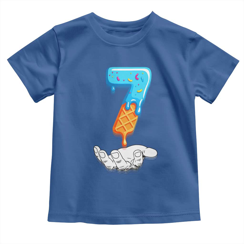 Funny 67 Six Seven Meme Couple Matching Toddler T Shirt Number 7 Baseball Ice Cream Drip - Wonder Print Shop