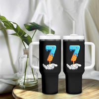 Funny 67 Six Seven Meme Couple Matching Tumbler With Handle Number 7 Baseball Ice Cream Drip - Wonder Print Shop