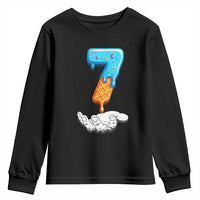 Funny 67 Six Seven Meme Couple Matching Youth Sweatshirt Number 7 Baseball Ice Cream Drip - Wonder Print Shop