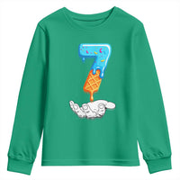 Funny 67 Six Seven Meme Couple Matching Youth Sweatshirt Number 7 Baseball Ice Cream Drip - Wonder Print Shop