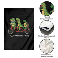 Subtle FDT Garden Flag Frog Dinosaur Turtle Political Satire - Wonder Print Shop