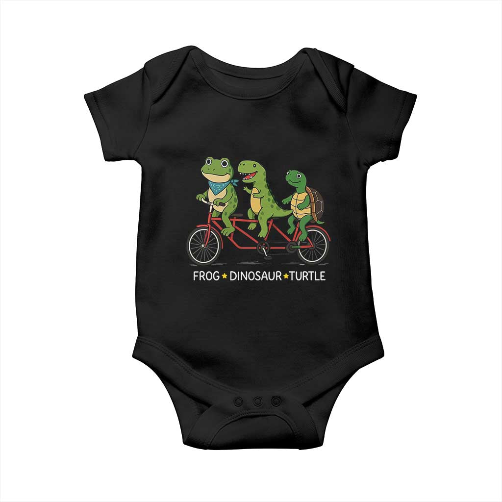 Subtle FDT Baby Onesie Frog Dinosaur Turtle Political Satire - Wonder Print Shop