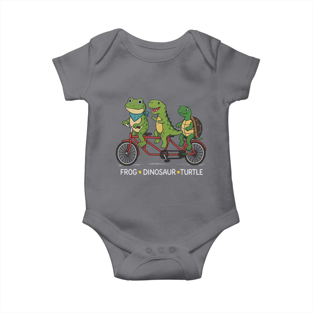 Subtle FDT Baby Onesie Frog Dinosaur Turtle Political Satire - Wonder Print Shop