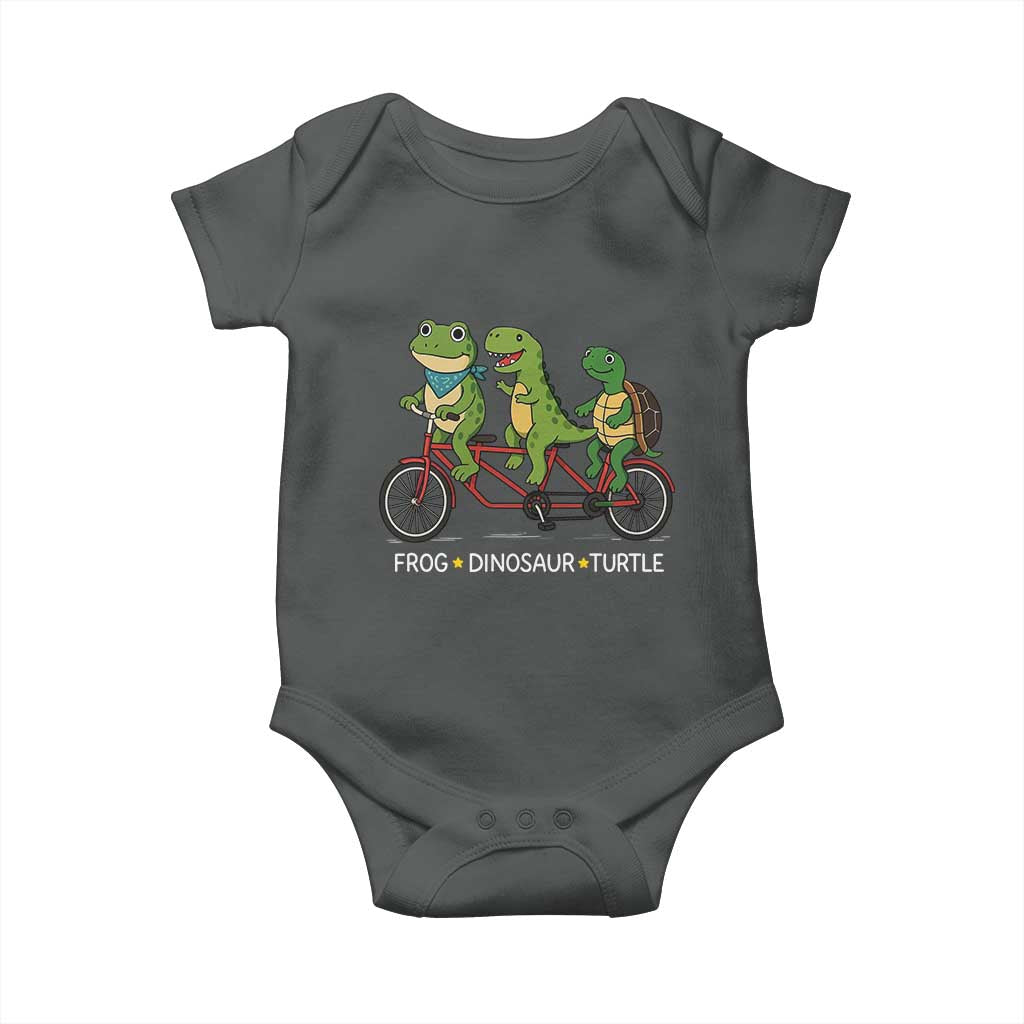 Subtle FDT Baby Onesie Frog Dinosaur Turtle Political Satire - Wonder Print Shop
