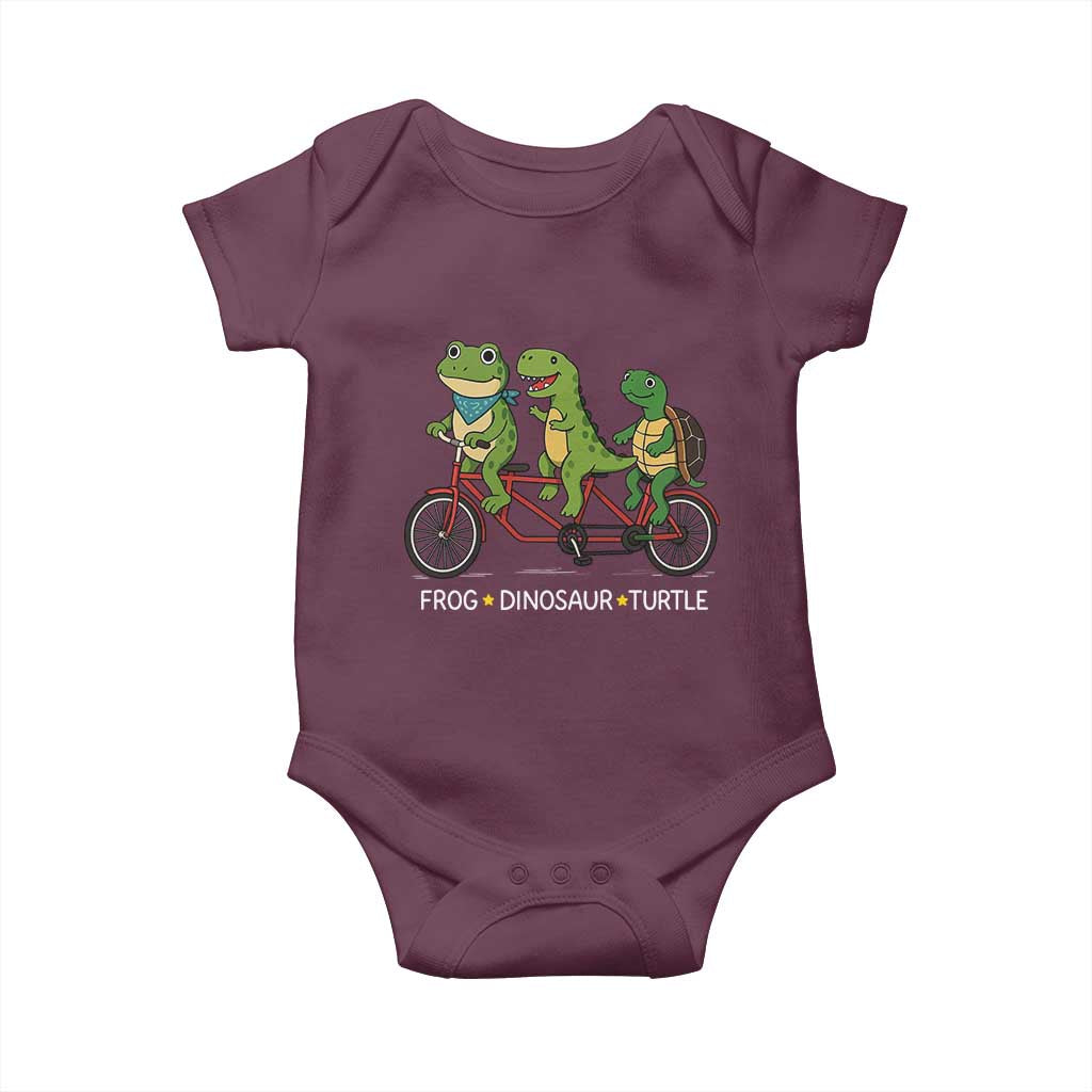 Subtle FDT Baby Onesie Frog Dinosaur Turtle Political Satire - Wonder Print Shop