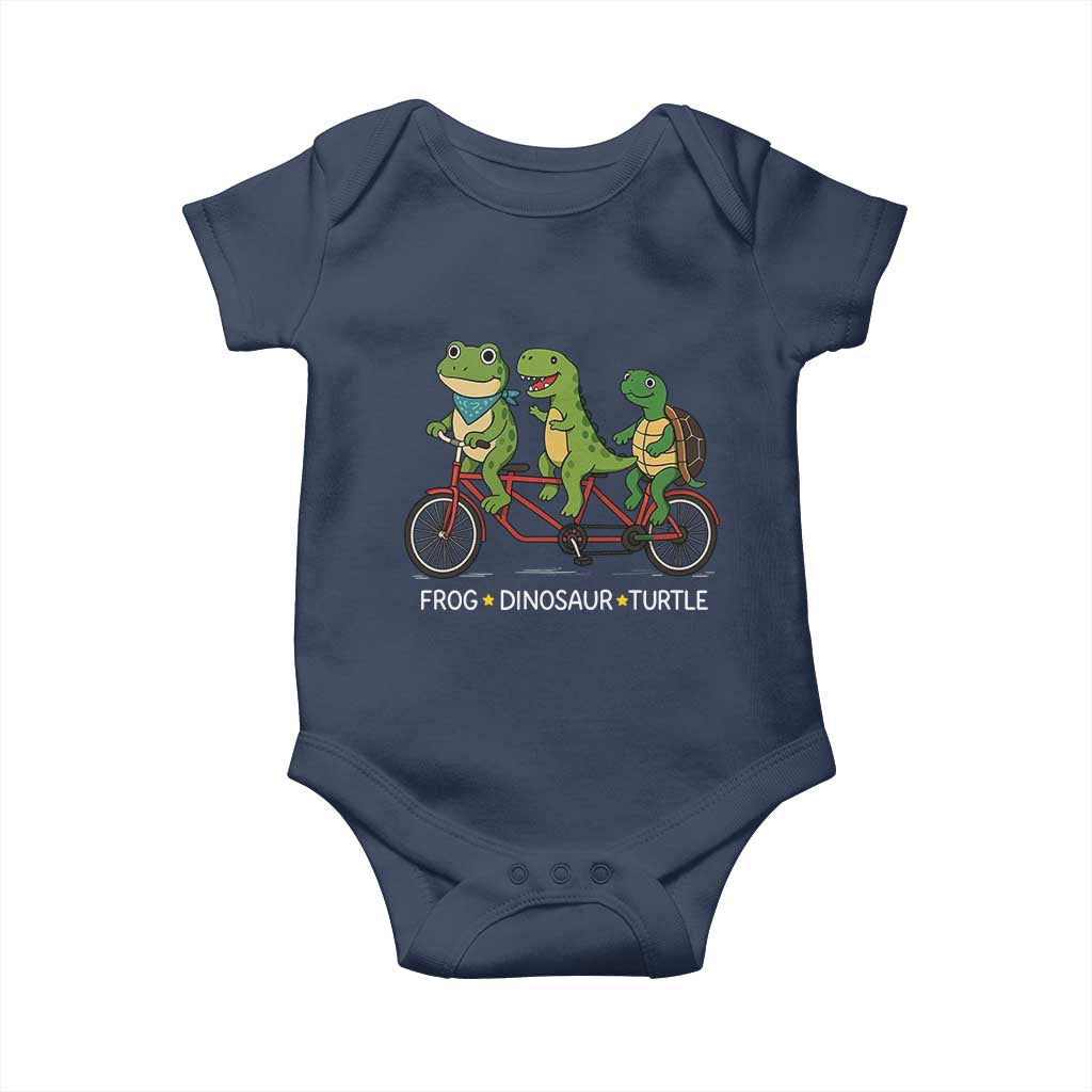 Subtle FDT Baby Onesie Frog Dinosaur Turtle Political Satire - Wonder Print Shop