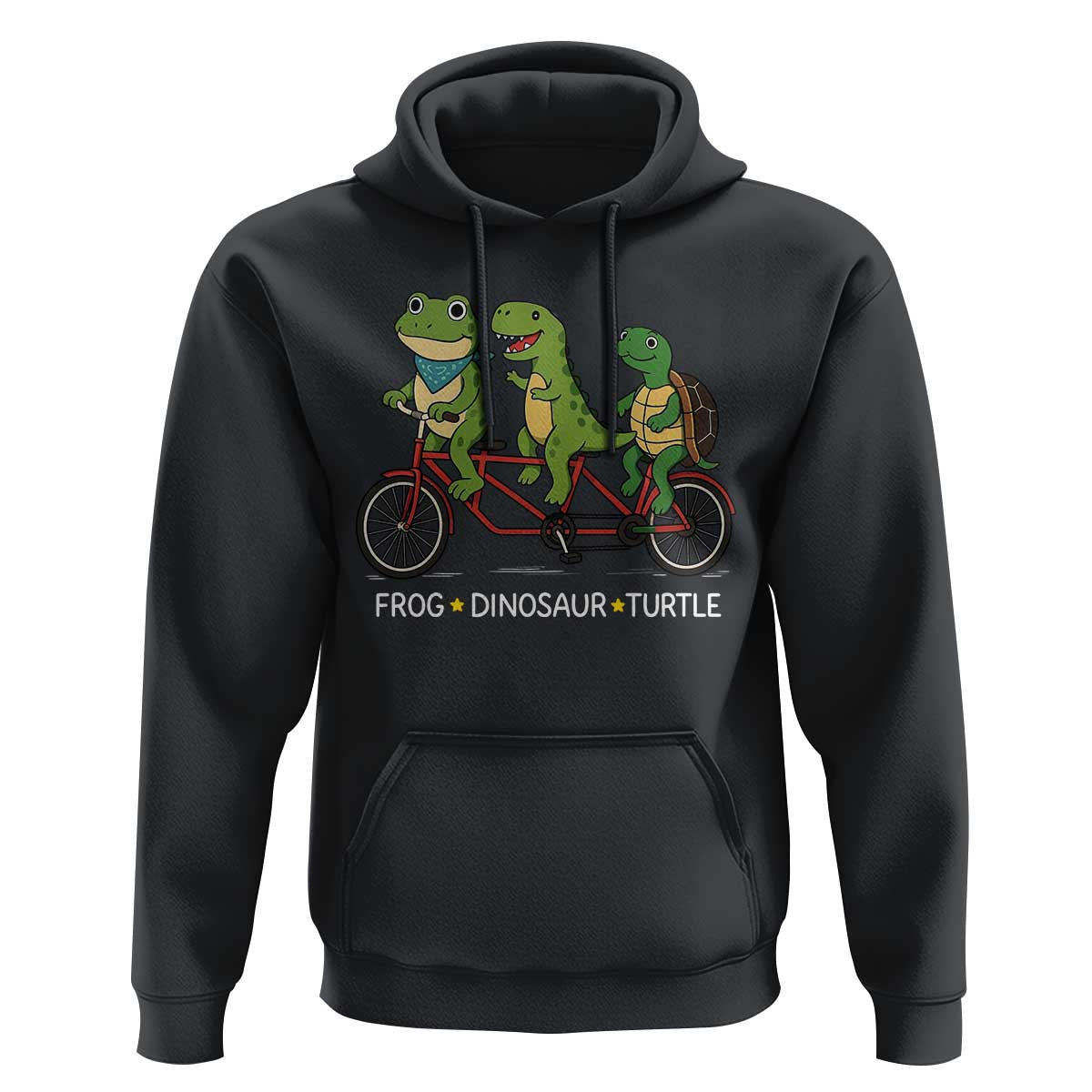 Subtle FDT Hoodie Frog Dinosaur Turtle Political Satire - Wonder Print Shop