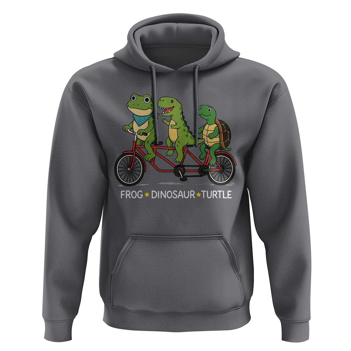 Subtle FDT Hoodie Frog Dinosaur Turtle Political Satire - Wonder Print Shop