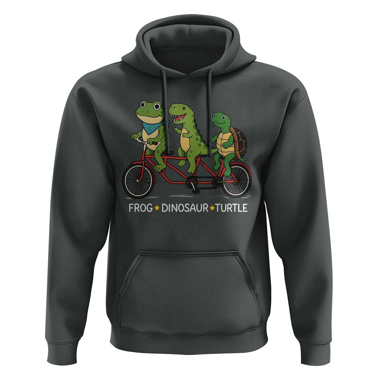 Subtle FDT Hoodie Frog Dinosaur Turtle Political Satire - Wonder Print Shop